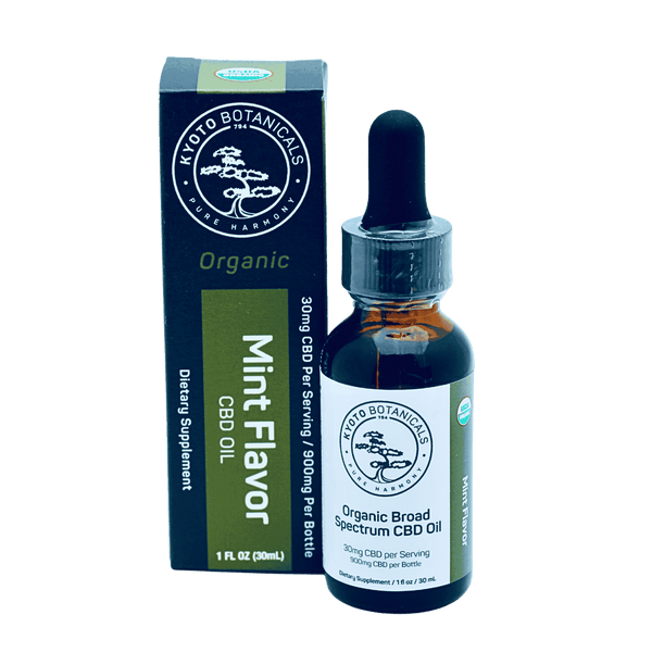 Best Organic Mint CBD Oil for Calm & Sleep (900mg)