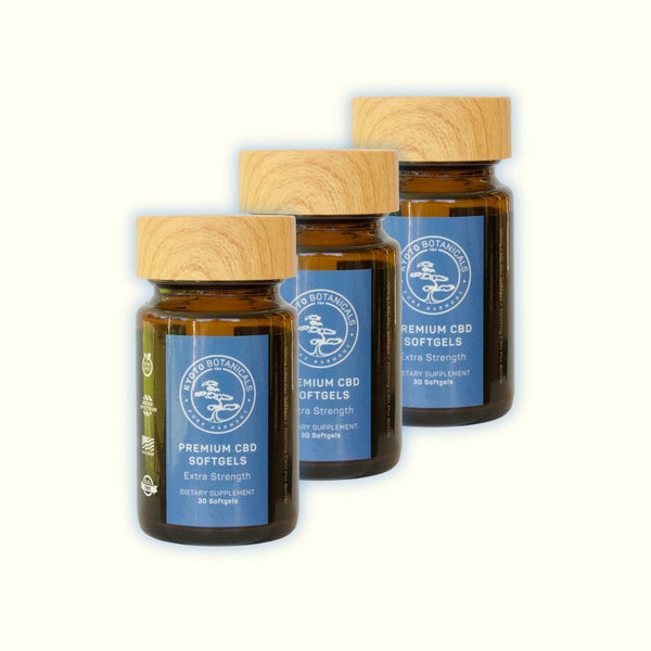 THC-free CBD softgels 3 jar bundle — Kyoto Botanicals