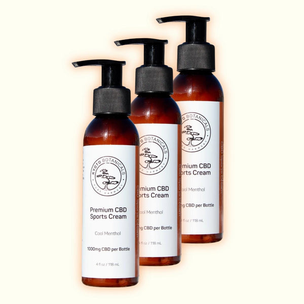 (re)CHARGE CBD Sports Cream 3 bottle bundle — Kyoto Botanicals