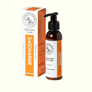Kyoto Botanicals CBD Sports Cream bottle and box with 1000mg CBD and cool menthol and camphor for muscle recovery